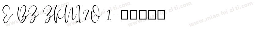 E BZ ZKNI7Q 1字体转换